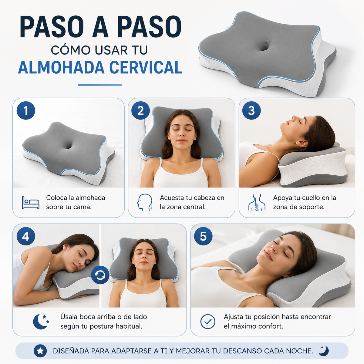 Almohada cervical viscoelástica