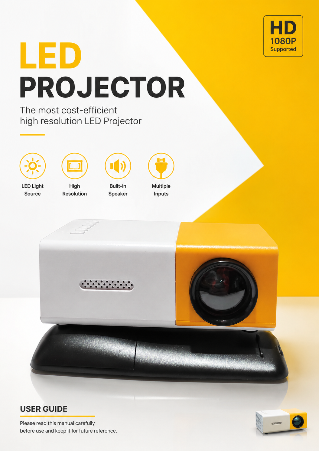 Mini Proyector Portátil 1080P