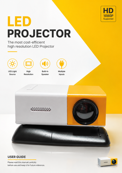 Mini Proyector Portátil 1080P