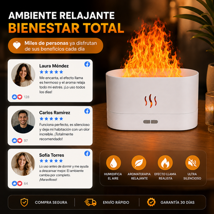 Difusor de Aceites Esenciales LED Humidificador