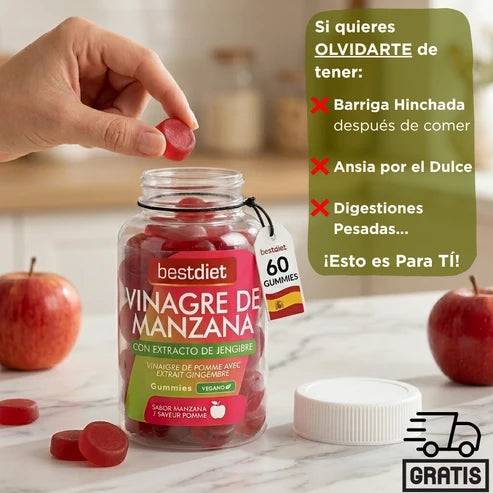 SUP Gummies de Vinagre de Manzana – Apoyo Digestivo y Energía Natural